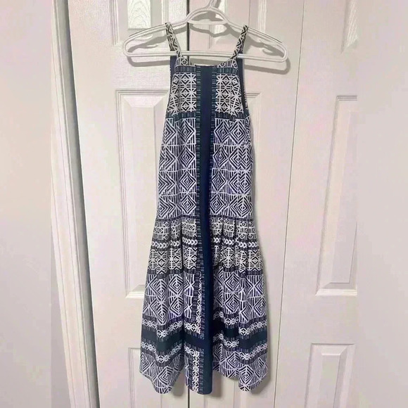 Abstract Geometric Vince Camuto Fit & Flare Dress, Size 10 - Picture 1 of 4